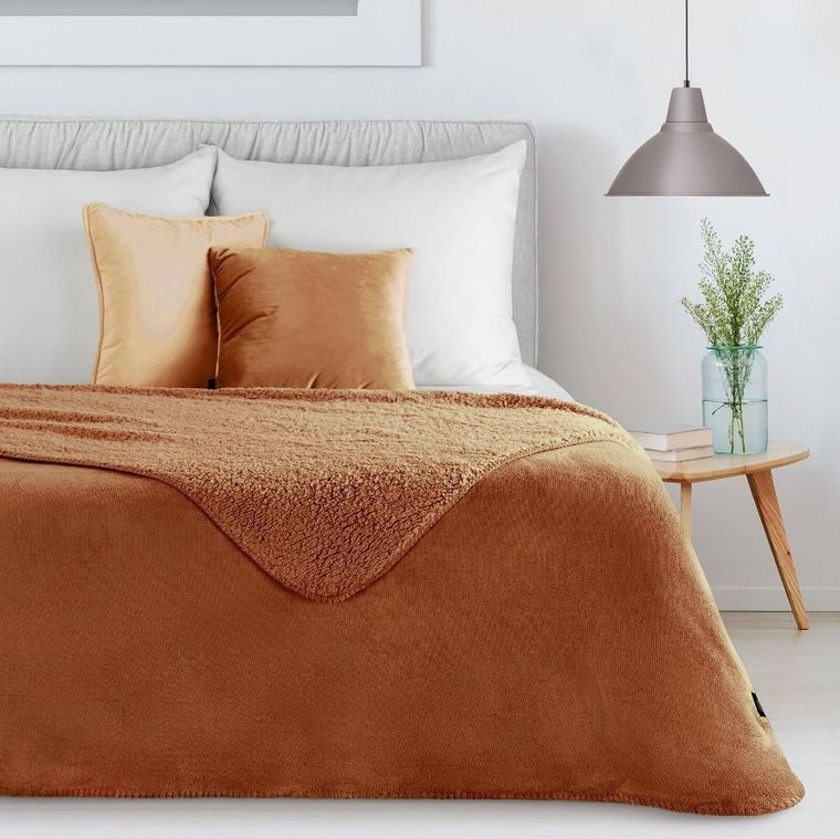 Eurofirany, koc, Tedy, 170-210 cm, ceglasty