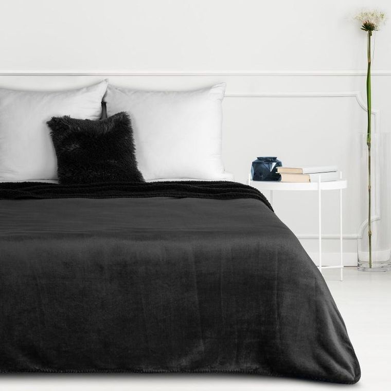 Eurofirany, koc Tedy, czarny, 70-160 cm