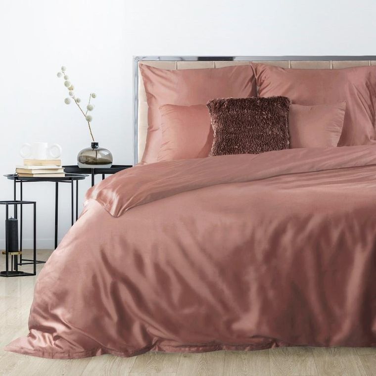 Eurofirany, komplet pościeli, nova3, 140-200 cm, różowy