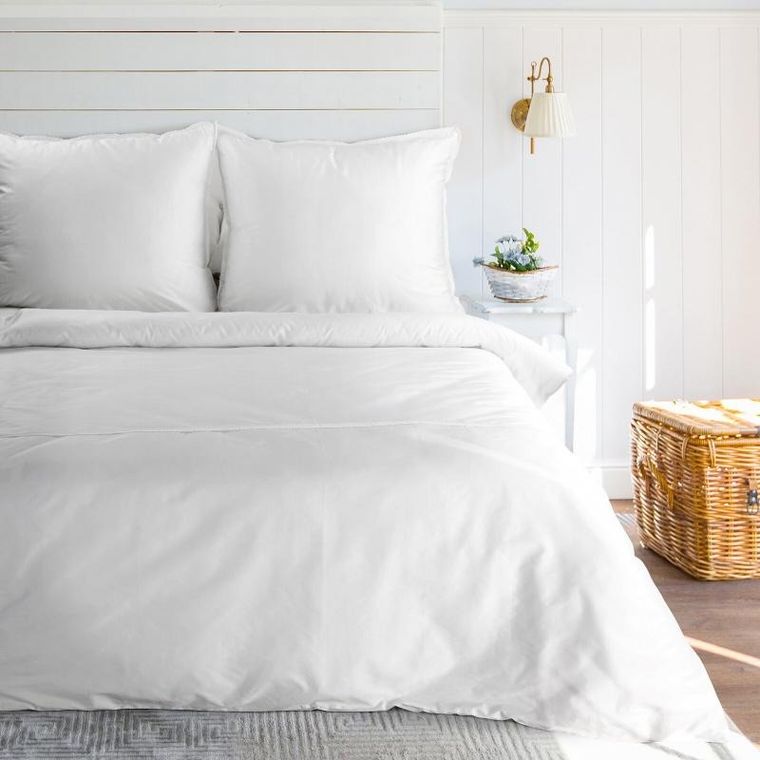 Eurofirany, komplet pościeli retro, 160-200 cm, biały