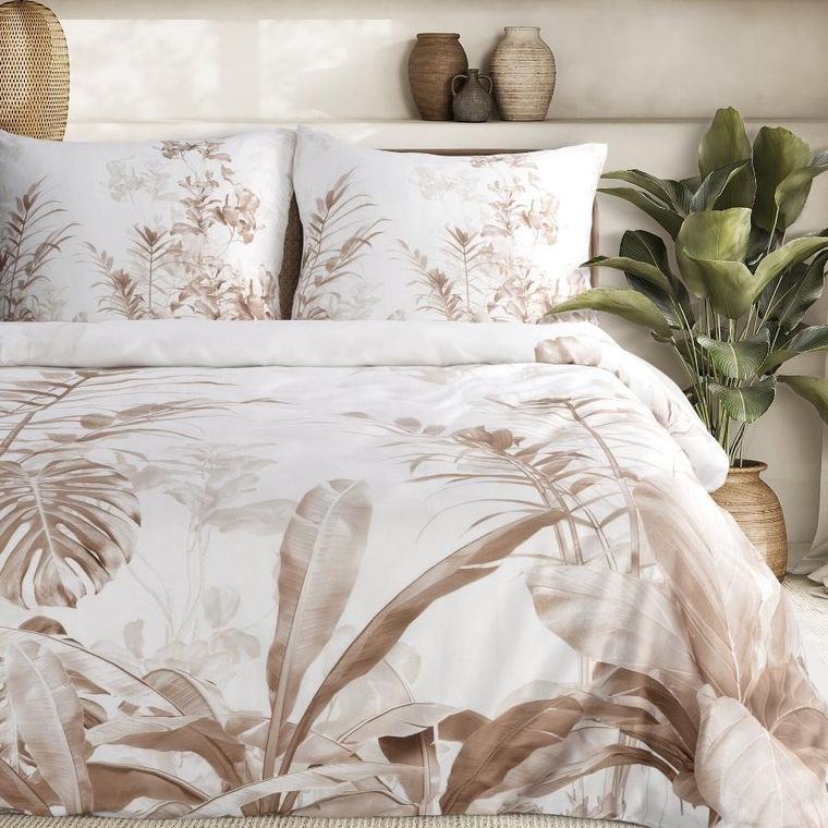 Eurofirany, komplet pościeli satynowej premium, 140-200 cm, biały