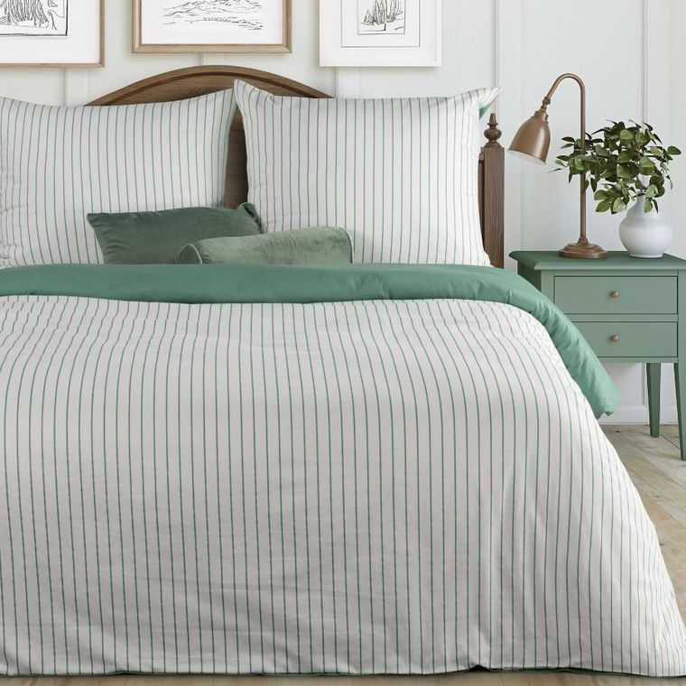 Eurofirany, komplet pościeli satynowej, Raya, 160-200 cm, biały