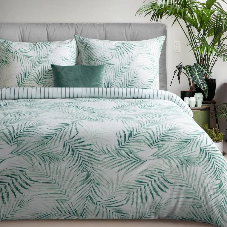 Eurofirany, komplet pościeli satynowej, Raya3, 160-200 cm, biały