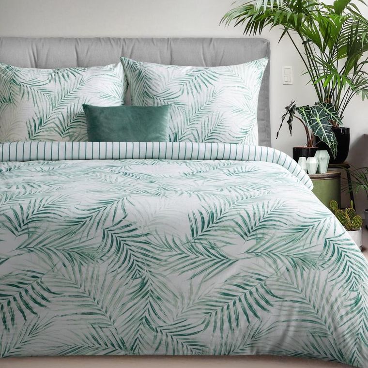 Eurofirany, komplet pościeli satynowej, Raya3, 220-200 cm, biały