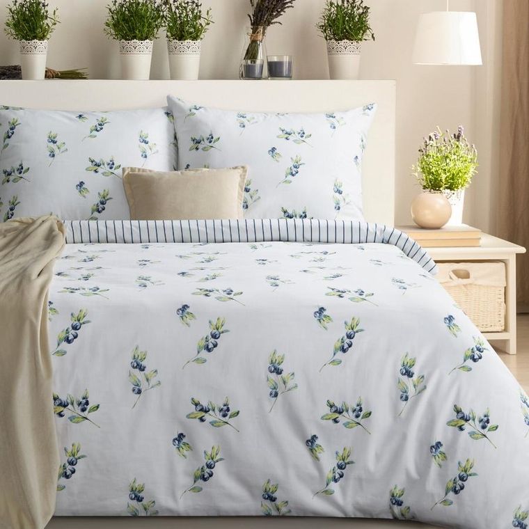 Eurofirany, komplet pościeli satynowej, Raya4, 160-200 cm, biały