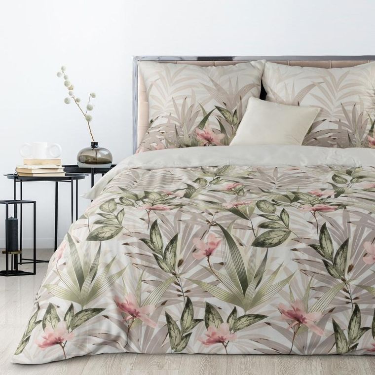 Eurofirany, komplet pościeli satynowej, Spring, 220-200 cm, 2-70-80 cm, wielokolorowy