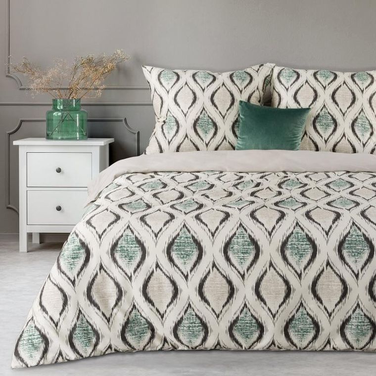 Eurofirany, komplet pościeli satynowej, Spring, 220-200 cm, 2-70-80 cm, wielokolorowy