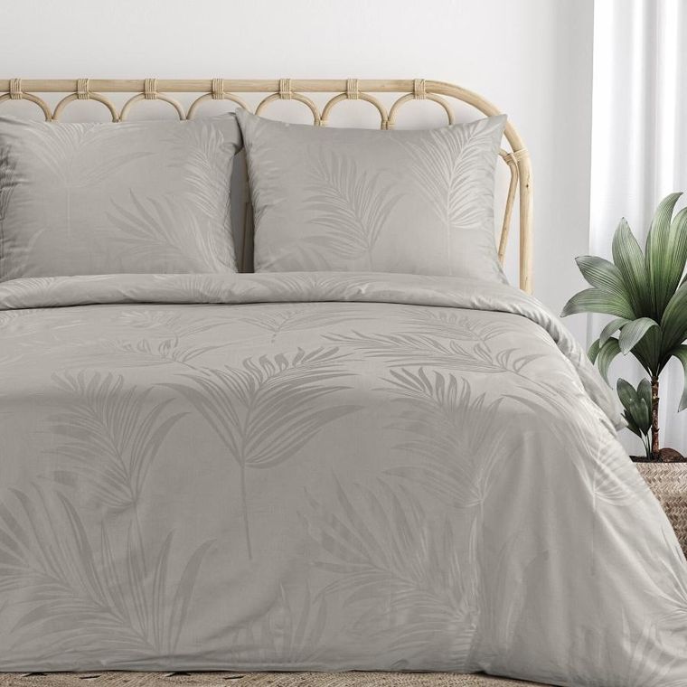 Eurofirany, komplet pościeli, Żak, 220-200 cm, szarobeżowy