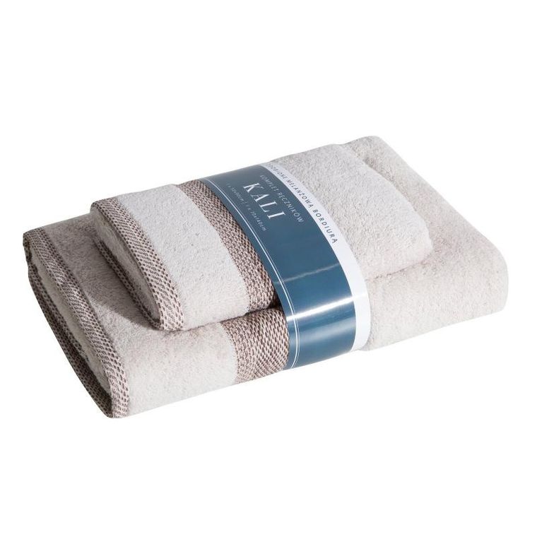 Eurofirany, komplet ręczników, beżowy