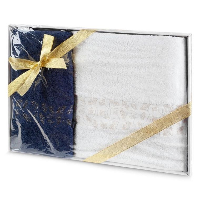 Eurofirany, komplet ręczników Blink, 42-33-5 cm, biały