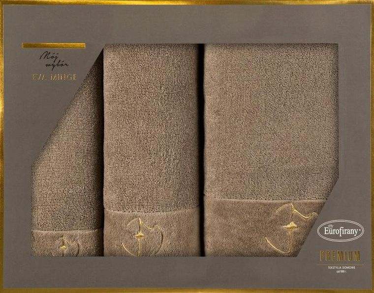 Eurofirany, komplet ręczników Gaja, beżowy