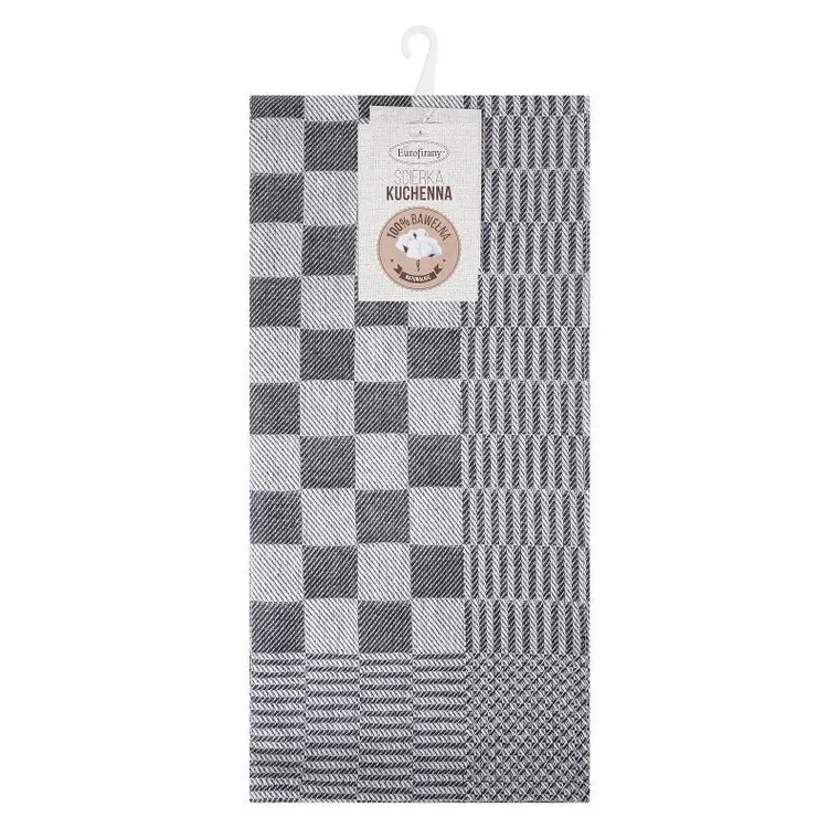 Eurofirany, komplet ręczników kuchennych, 2 szt., Mauro, 50-70 cm, stalowy