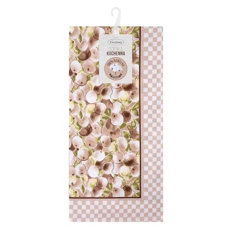 Eurofirany, komplet ręczników kuchennych, 2 szt., Melani, 50-75 cm, beżowy