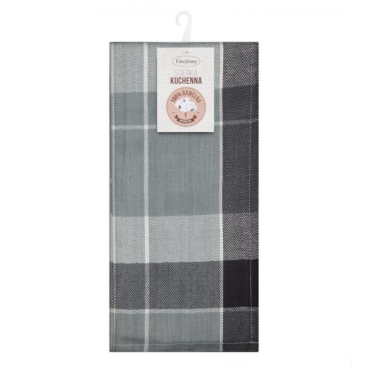 Eurofirany, komplet ręczników kuchennych, Mona, 50-70 cm, czarny