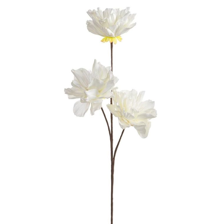 Eurofirany, kwiat flore, 13-63 cm, biały