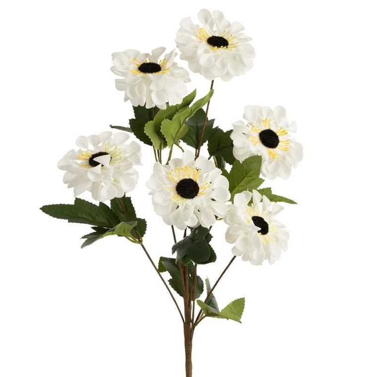 Eurofirany, kwiat Flore, 53 cm, biały