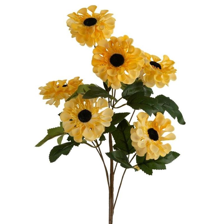 Eurofirany, kwiat Flore, 53 cm, żółty