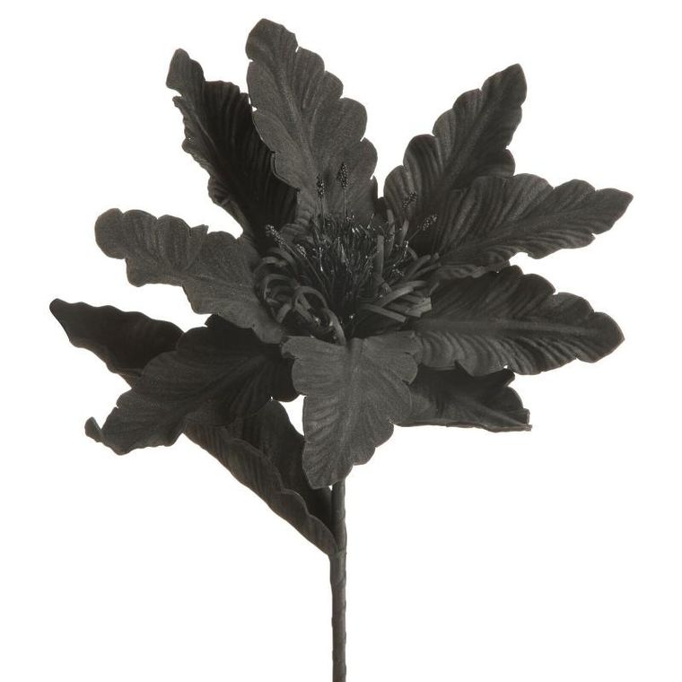 Eurofirany, kwiat Flore, 64 cm, czarny