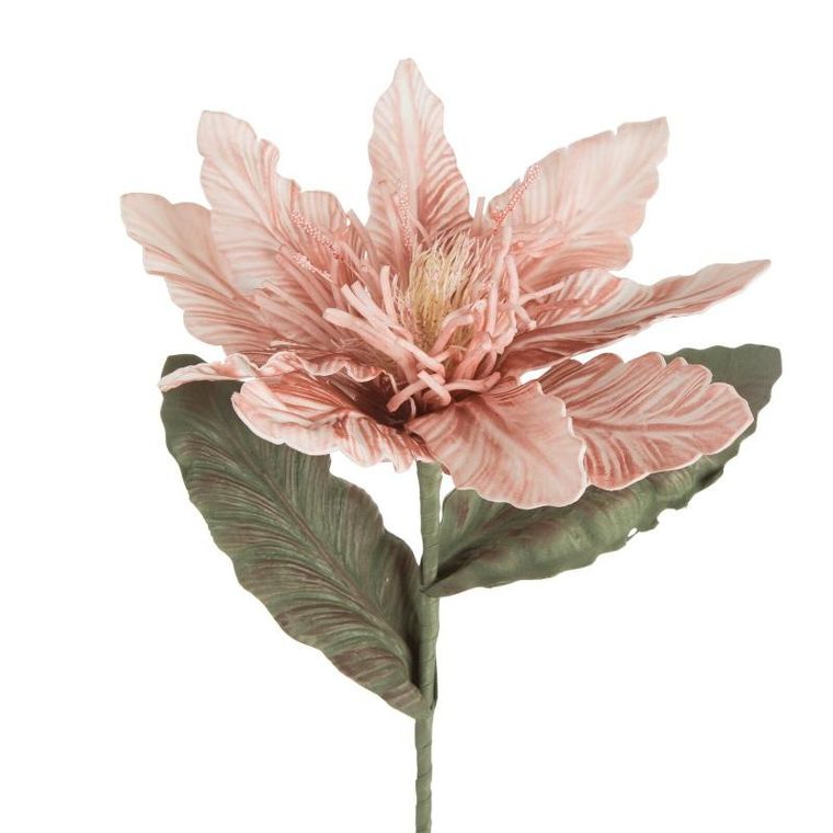 Eurofirany, kwiat Flore, 64 cm, różowy