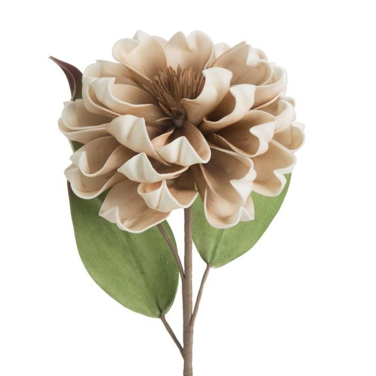 Eurofirany, kwiat flore, 65 cm, jasnobeżowy