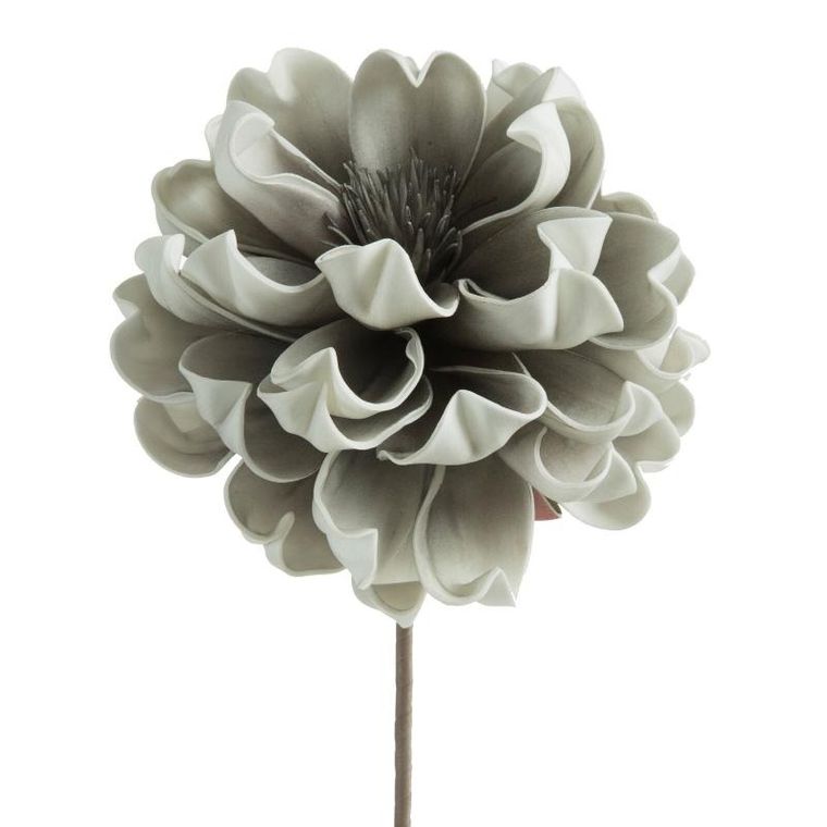 Eurofirany, kwiat flore, 65 cm, srebrny