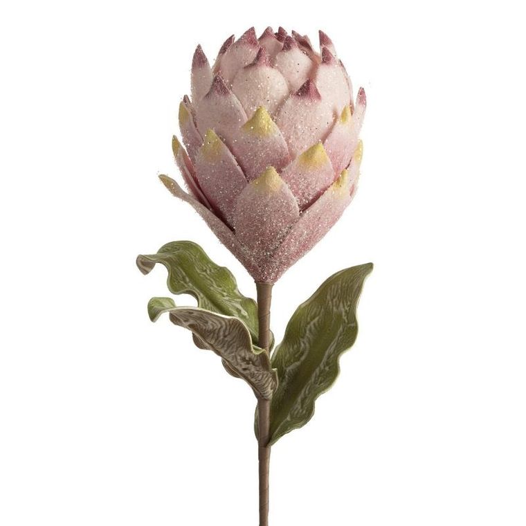 Eurofirany, kwiat Flore, 67 cm, różowy