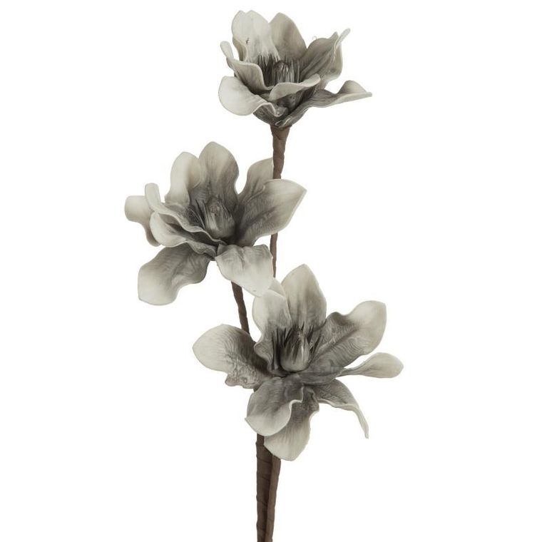 Eurofirany, kwiat Flore, 74 cm, srebrny