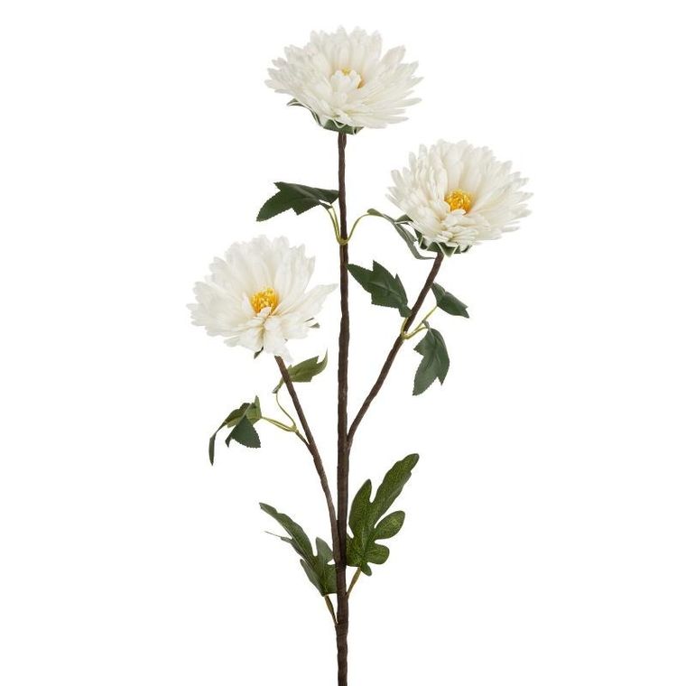 Eurofirany, kwiat Flore, 76 cm, biały