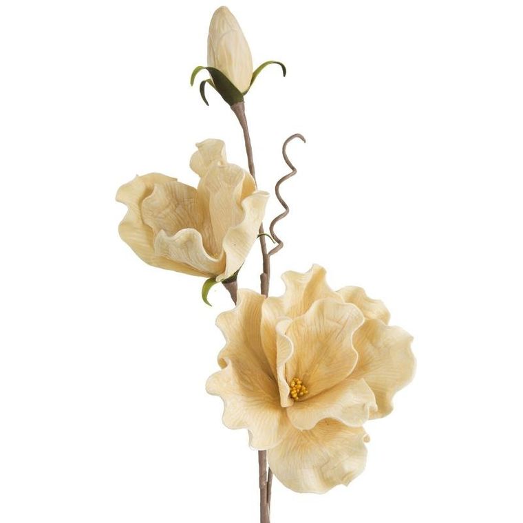 Eurofirany, kwiat Flore, 76 cm, jasnobeżowy