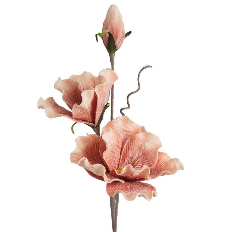 Eurofirany, kwiat Flore, 76 cm, pomarańczowy