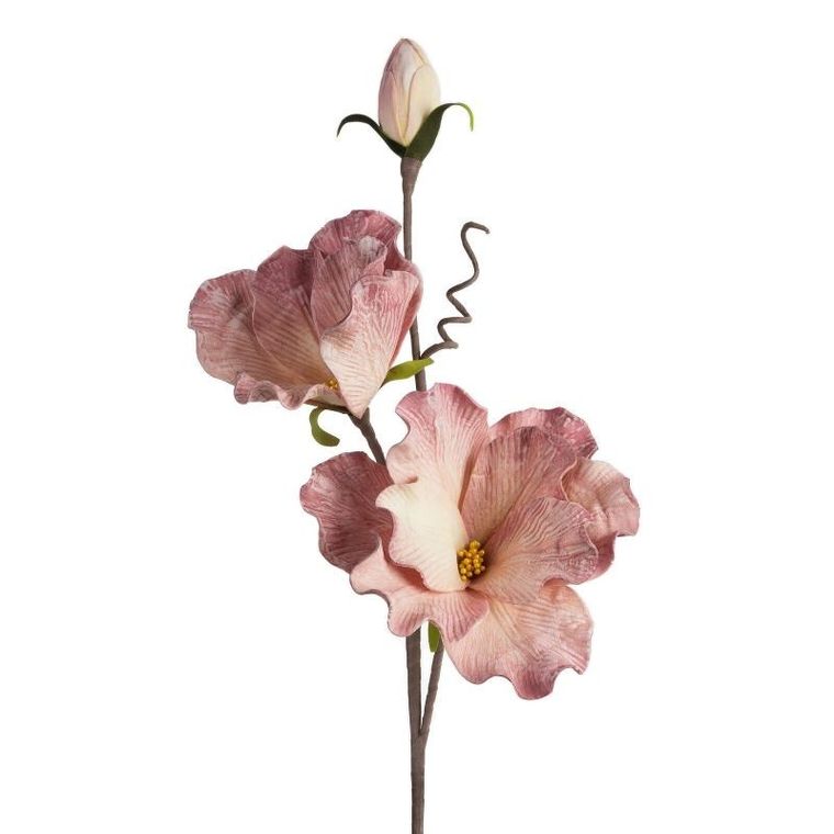 Eurofirany, kwiat Flore, 76 cm, różowy