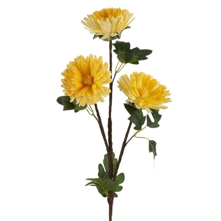 Eurofirany, kwiat Flore, 76 cm, żółty