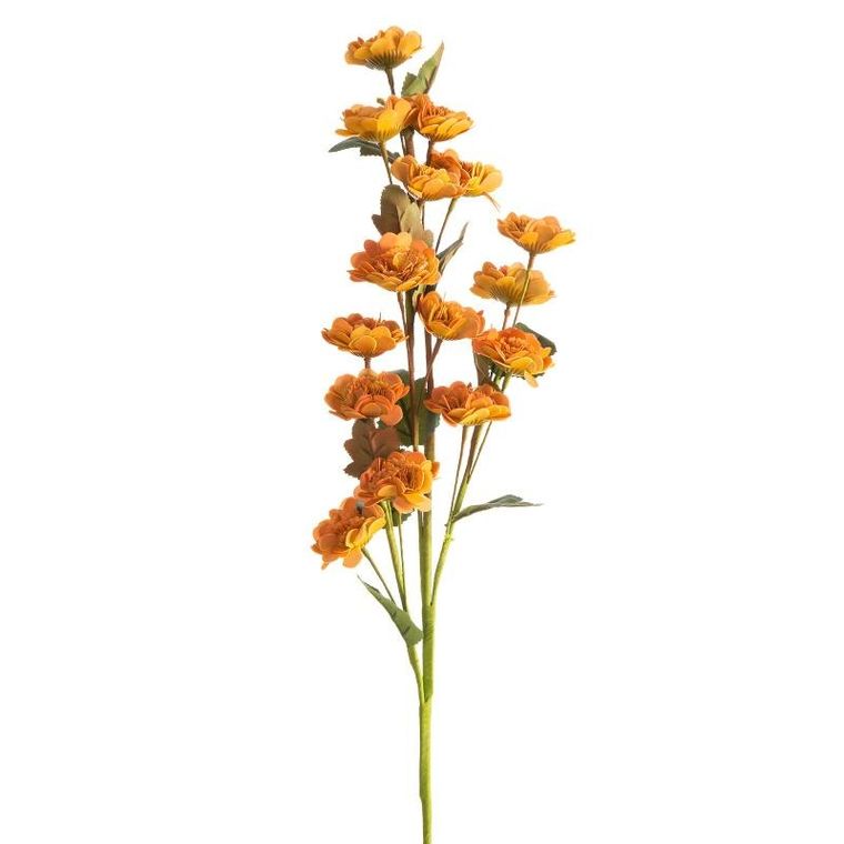 Eurofirany, kwiat flore, 80 cm, pomarańczowy