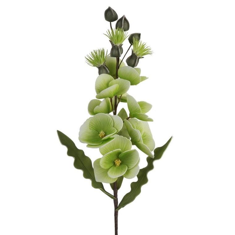 Eurofirany, kwiat Flore, 80 cm, zielony