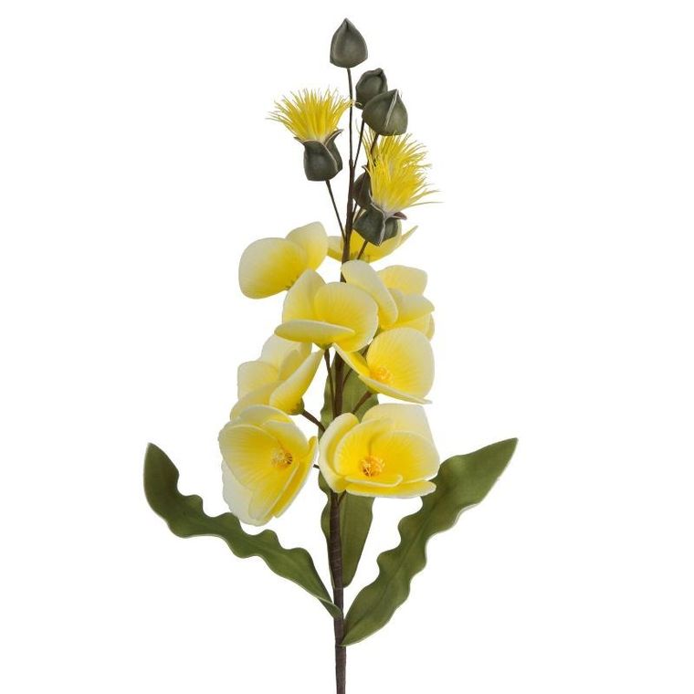 Eurofirany, kwiat Flore, 80 cm, żółty