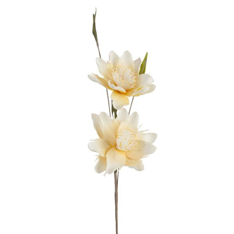 Eurofirany, kwiat Flore, 85 cm, kremowy