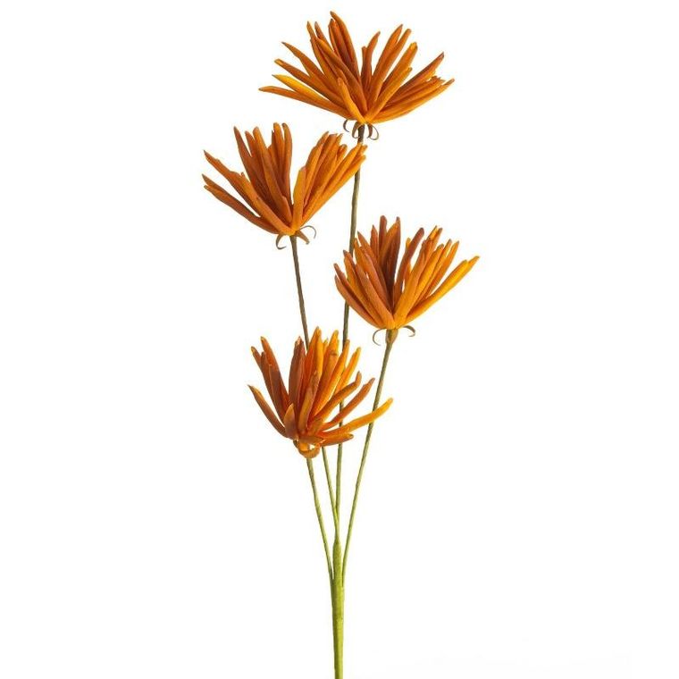 Eurofirany, kwiat flore, 90 cm, pomarańczowy