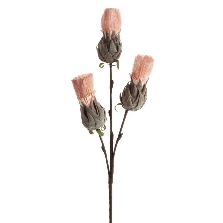 Eurofirany, kwiat flore, 90 cm, różowy