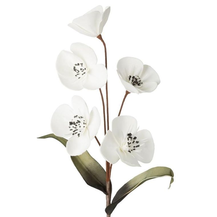 Eurofirany, kwiat Flore, biały