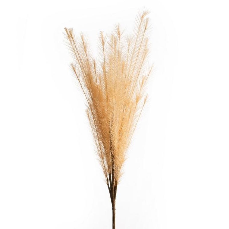 Eurofirany, kwiat Flore, długość 80 cm, długość trawa 47 cm, jasnobrązowy