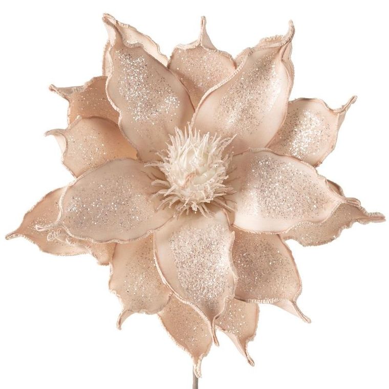 Eurofirany, kwiat Flore, długość 80 cm, średnica kwiat 40 cm, beżowy