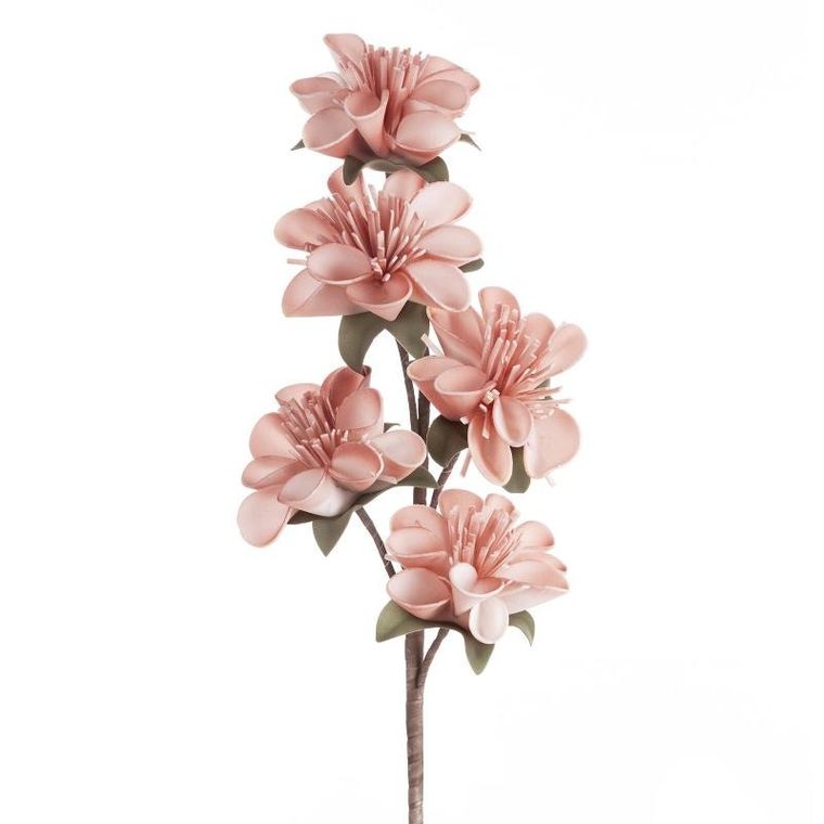 Eurofirany, kwiat flore, różowy