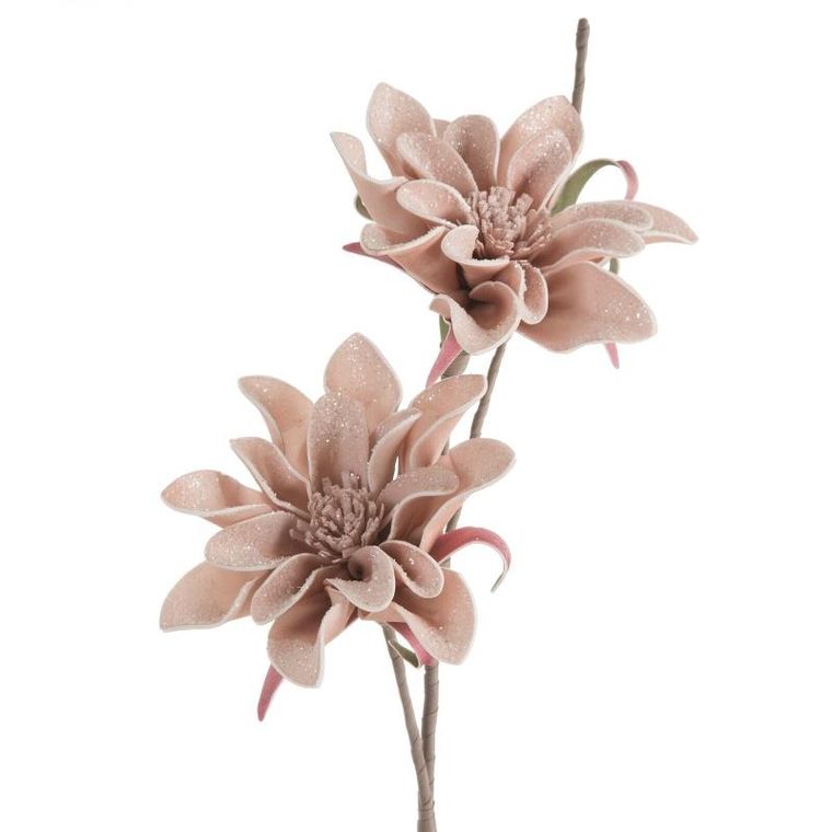 Eurofirany, kwiat Flore, różowy