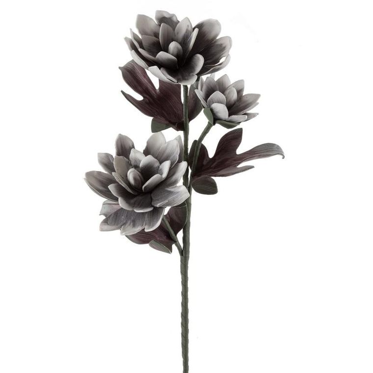 Eurofirany, kwiat flore, srebrny