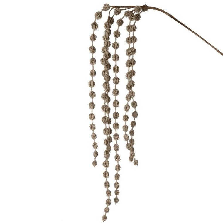 Eurofirany, kwiat Natu, 100 cm, szarobeżowy