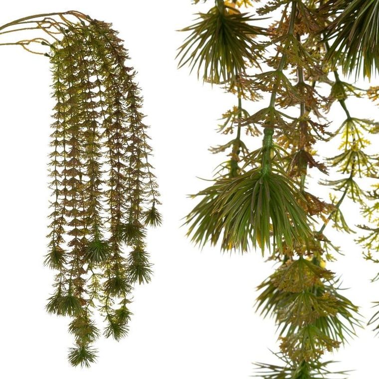 Eurofirany, kwiat Natu, 277 długość 97 cm, długość z liśćmi 70 cm, zielony