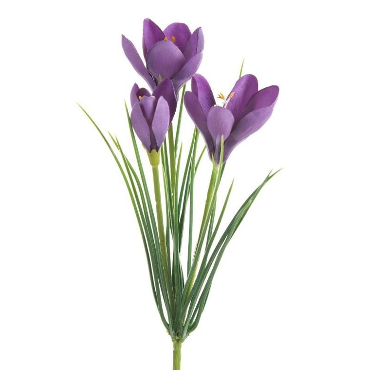 Eurofirany, kwiat natu, 30 cm, fioletowy