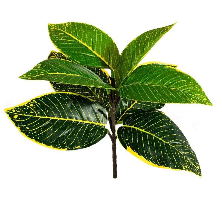 Eurofirany, kwiat Natu, 3długość 40 cm, długość z liśćmi 22 cm, liść 16 cm, zielony