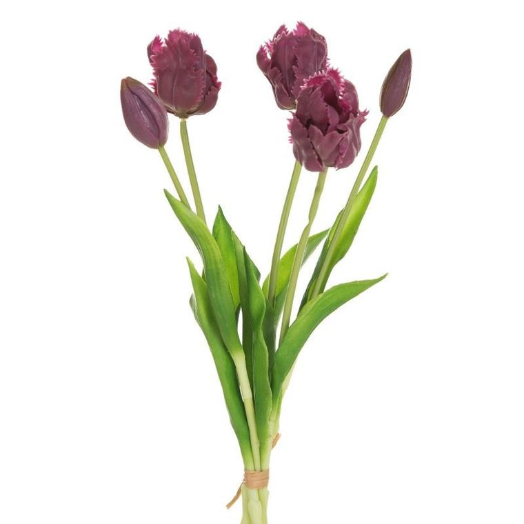 Eurofirany, kwiat natu, 43 cm, fioletowy