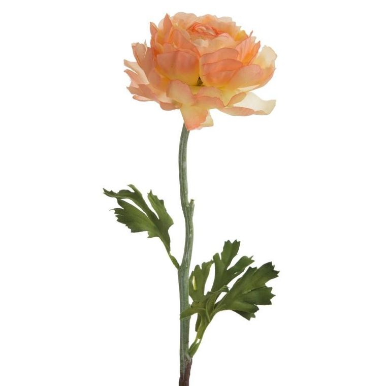 Eurofirany, kwiat natu, 53 cm, pomarańczowy